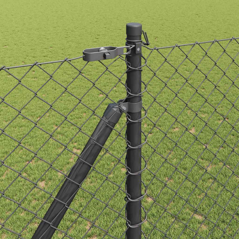 Słupek ogrodzeniowy. Szary 25 x 1,5 m (siatka 60 x 60 mm) Stal