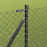 Słupek ogrodzeniowy. Szary 25 x 1,5 m (siatka 60 x 60 mm) Stal