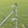 Słupek ogrodzeniowy. Srebrny 25 x 1 m (siatka 60 x 60 mm) Stal