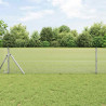 Słupek ogrodzeniowy. Srebrny 10 x 0,4 m (siatka 12 x 12 mm)