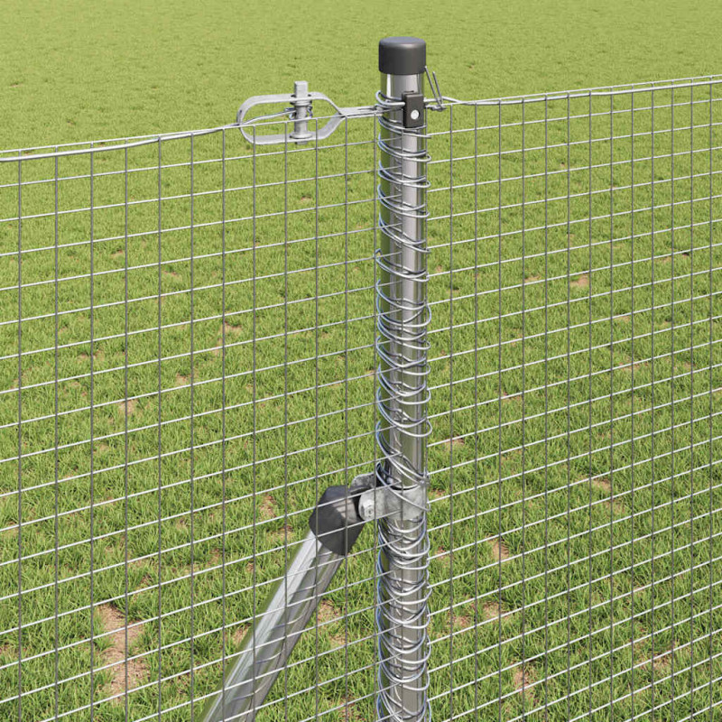 Słupek ogrodzeniowy. Srebrny 10 x 1,4 m (siatka 19 x 19 mm)