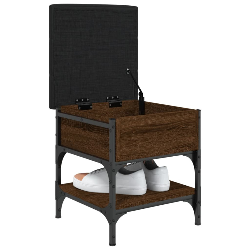 Ławka na buty, brązowy dąb, 42x42x45 cm