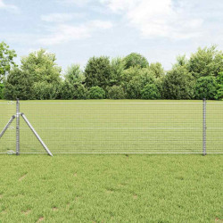 Słupek ogrodzeniowy. Srebrny 25 x 0,8 m (siatka 16 x 16 mm)