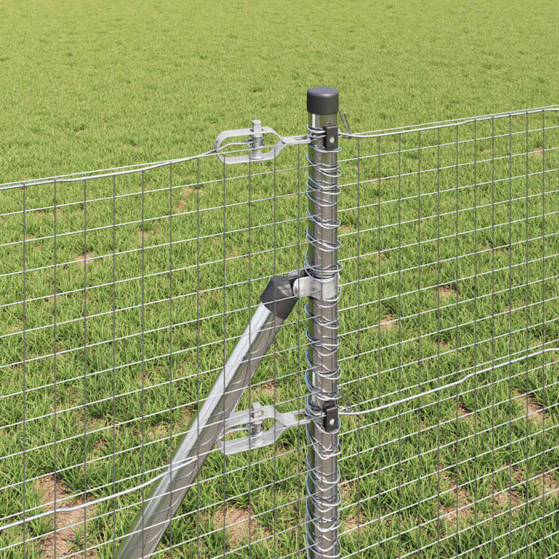 Słupek ogrodzeniowy. Srebrny 25 x 0,8 m (25 x 25 mm siatka)