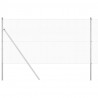 Słupek ogrodzeniowy. Srebrny 25 x 1 m (siatka 12 x 12 mm) Stal