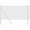 Słupek ogrodzeniowy. Srebrny 25 x 1,2 m (16 x 16 mm siatka)