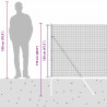 Słupek ogrodzeniowy. Srebrny 25 x 1,2 m (16 x 16 mm siatka)