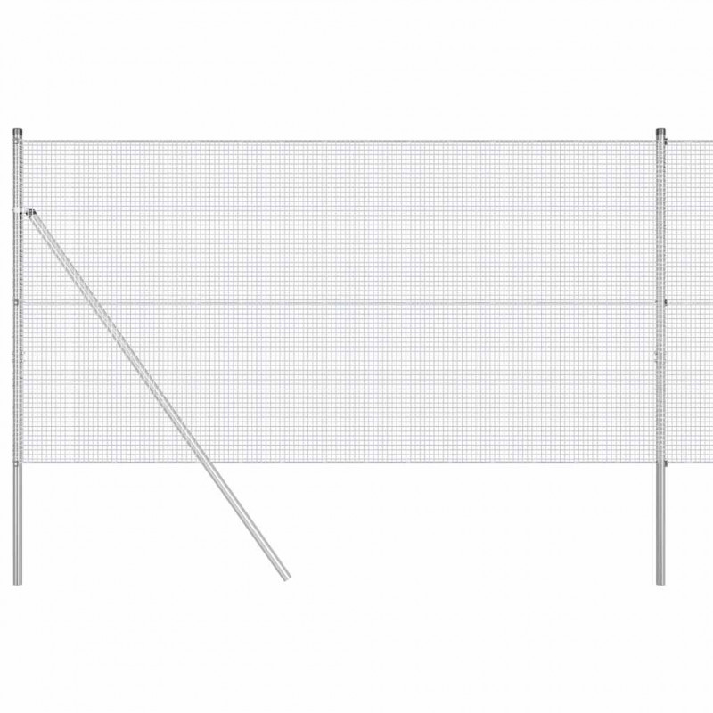 Słupek ogrodzeniowy. Srebrny 25 x 1,4 m (siatka 16 x 16 mm)