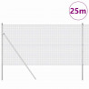 Słupek ogrodzeniowy. Srebrny 25 x 1,4 m (siatka 16 x 16 mm)