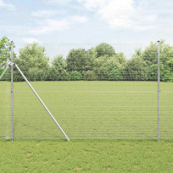 Słupek ogrodzeniowy. Srebrny 25 x 1,5 m (19 x 19 mm siatka)