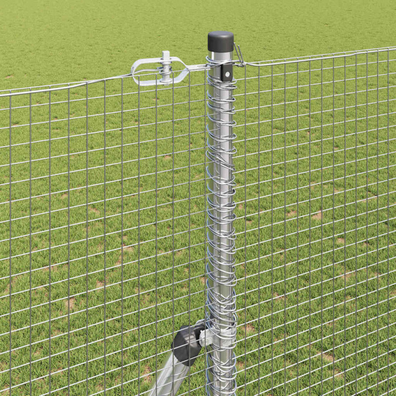 Słupek ogrodzeniowy. Srebrny 25 x 1,5 m (19 x 19 mm siatka)