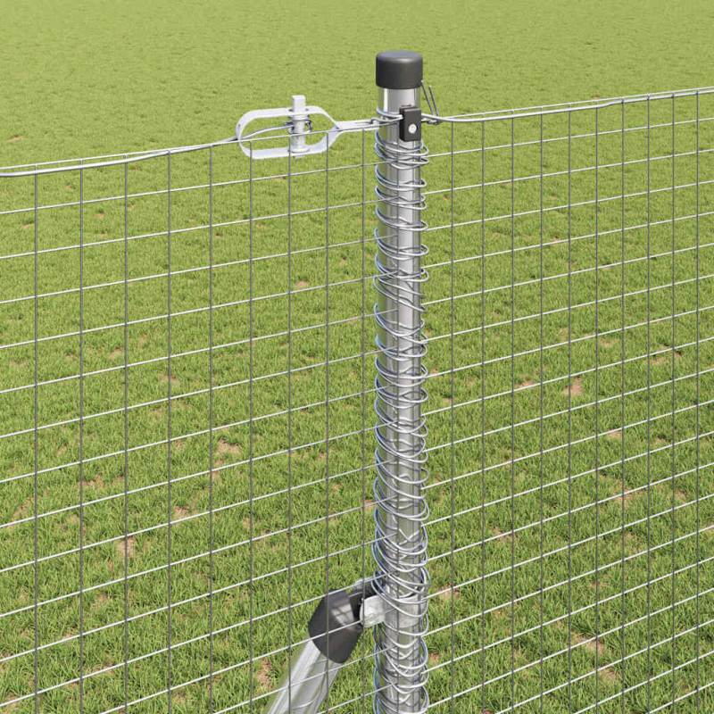 Słupek ogrodzeniowy. Srebrny 25 x 1,5 m (25 x 25 mm siatka)