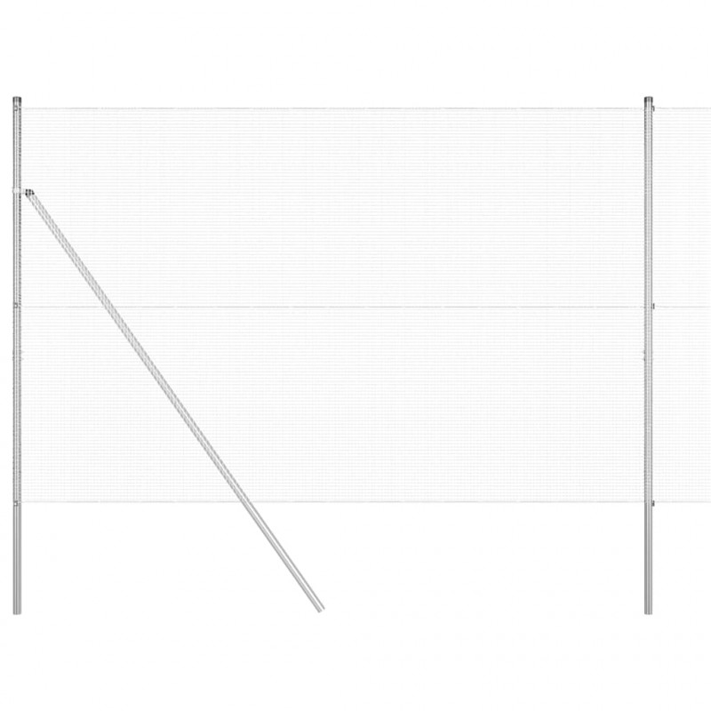 Słupek ogrodzeniowy. Srebrny 25 x 1,6 m (siatka 12 x 12 mm)