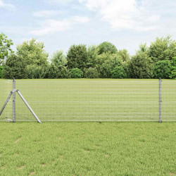 Słupek ogrodzeniowy. Srebrny 50 x 0,4 m (siatka 12 x 12 mm)
