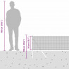 Słupek ogrodzeniowy. Srebrny 50 x 0,5 m (siatka 12 x 12 mm)