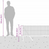 Słupek ogrodzeniowy. Srebrny 50 x 0,5 m (siatka 19 x 19 mm)