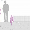 Słupek ogrodzeniowy. Srebrny 50 x 0,5 m (siatka 25 x 25 mm)