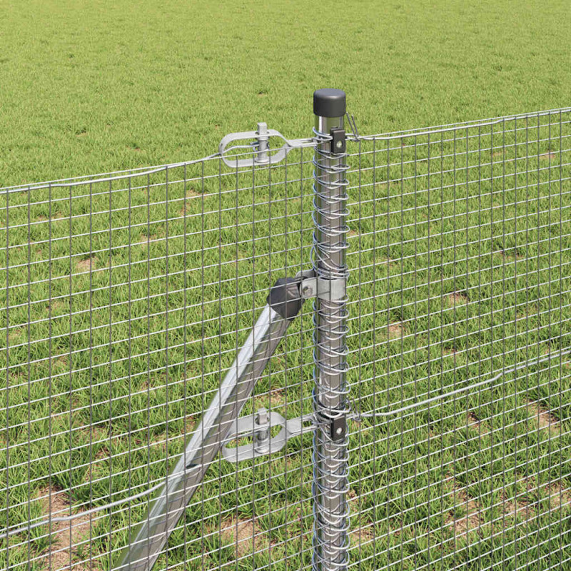 Słupek ogrodzeniowy. Srebrny 50 x 0,6 m (siatka 16 x 16 mm)