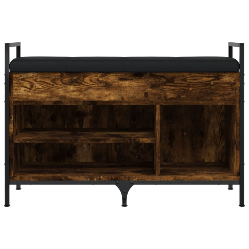 Ławka na buty, przydymiony dąb, 85,5x32x57,5 cm