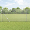 Słupek ogrodzeniowy. Srebrny 50 x 1 m (siatka 12 x 12 mm) Stal