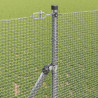 Słupek ogrodzeniowy. Srebrny 50 x 1 m (siatka 12 x 12 mm) Stal