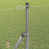 Słupek ogrodzeniowy. Srebrny 50 x 1 m (siatka 16 x 16 mm) Stal