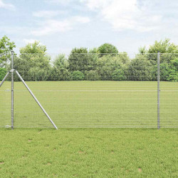 Słupek ogrodzeniowy. Srebrny 50 x 1 m (siatka 19 x 19 mm) Stal