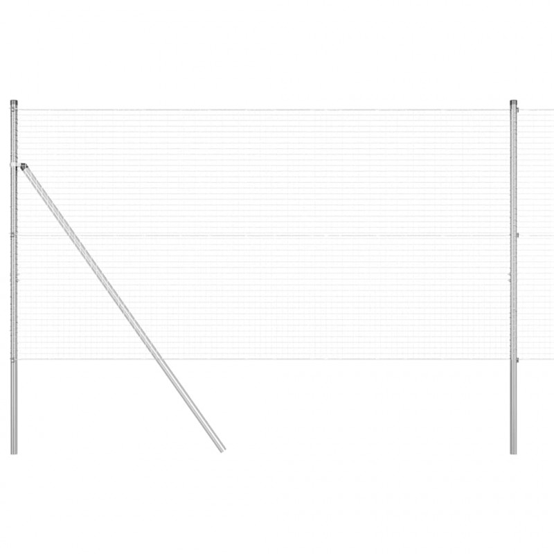 Słupek ogrodzeniowy. Srebrny 50 x 1,2 m (siatka 25 x 25 mm)