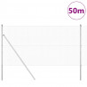 Słupek ogrodzeniowy. Srebrny 50 x 1,4 m (siatka 12 x 12 mm)