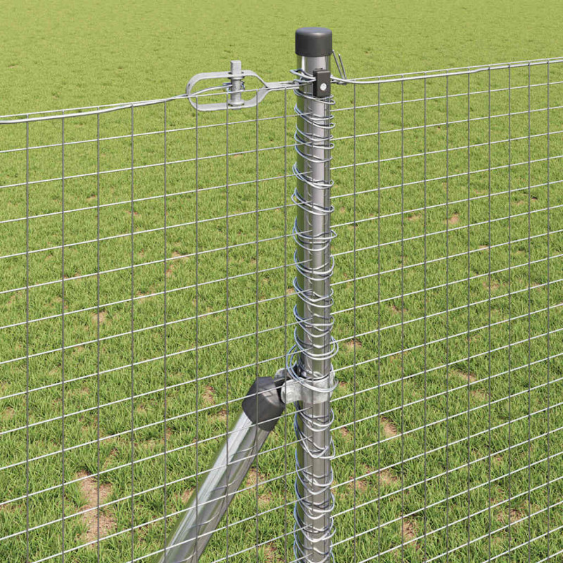 Słupek ogrodzeniowy. Srebrny 50 x 1,4 m (siatka 25 x 25 mm)