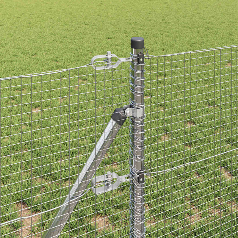 Słupek ogrodzeniowy. Srebrny 100 x 0,5 m (siatka 19 x 19 mm)