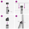 Słupek ogrodzeniowy. Srebrny 100 x 0,5 m (siatka 19 x 19 mm)