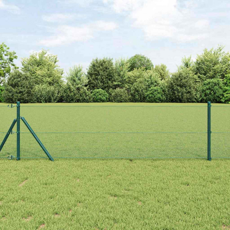 Słupek ogrodzeniowy. Zielony 10 x 0,6 m (siatka 12 x 12 mm)