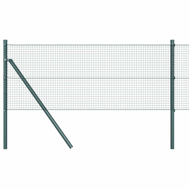 Słupek ogrodzeniowy. Zielony 10 x 0,8 m (siatka 19 x 19 mm)