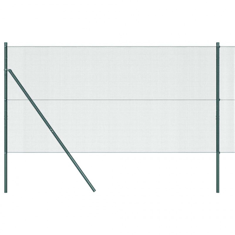 Słupek ogrodzeniowy. Zielony 10 x 1 m (siatka 12 x 12 mm) Stal