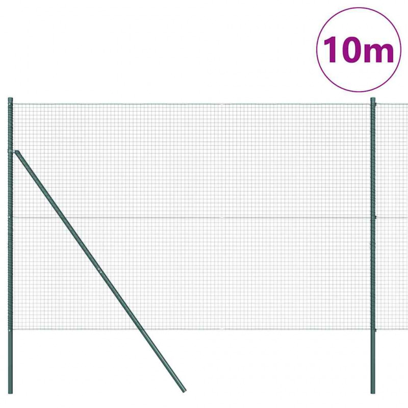 Słupek ogrodzeniowy. Zielony 10 x 1,6 m (siatka 25 x 25 mm)