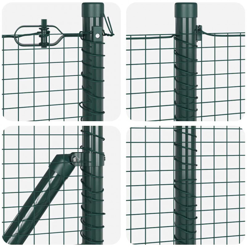 Słupek ogrodzeniowy. Zielony 25 x 0,4 m (siatka 19 x 19 mm)