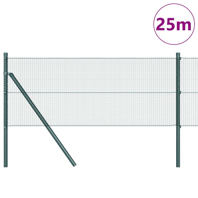 Słupek ogrodzeniowy. Zielony 25 x 0,5 m (siatka 16 x 16 mm)