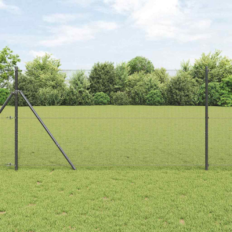 Słupek ogrodzeniowy. Szary 10 x 1,2 m (16 x 16 mm siatka)