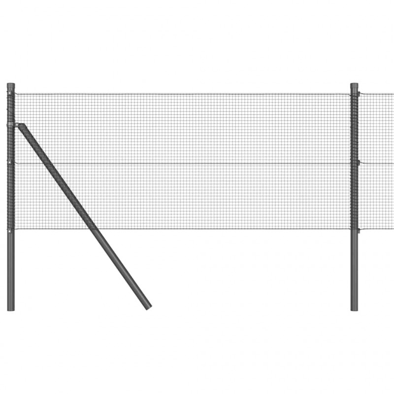 Słupek ogrodzeniowy. Szary 25 x 0,6 m (siatka 12 x 12 mm)