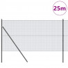 Słupek ogrodzeniowy. Szary 25 x 1,2 m (16 x 16 mm siatka)