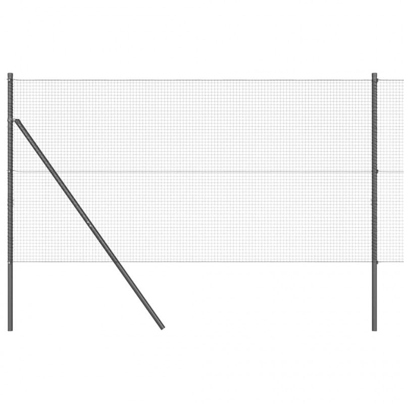 Słupek ogrodzeniowy. Szary 25 x 1,4 m (siatka 19 x 19 mm)