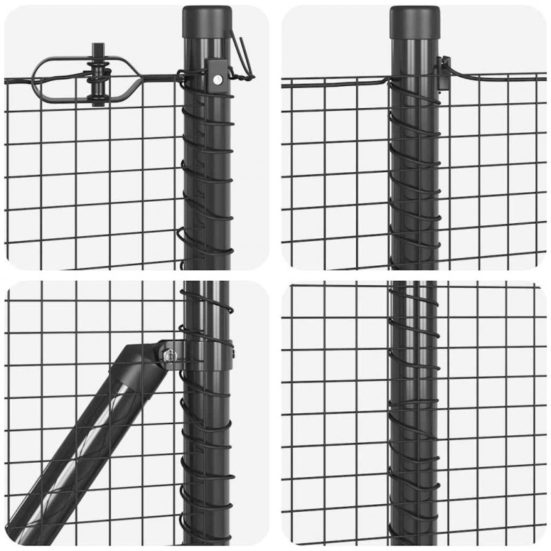 Słupek ogrodzeniowy. Szary 50 x 0,6 m (siatka 19 x 19 mm)