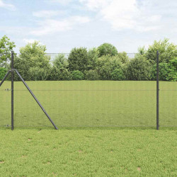 Słupek ogrodzeniowy. Szary 50 x 1,4 m (siatka 12 x 12 mm)