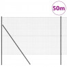 Słupek ogrodzeniowy. Szary 50 x 1,4 m (19 x 19 mm siatka)