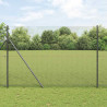Słupek ogrodzeniowy. Szary 50 x 1,5 m (siatka 12 x 12 mm)