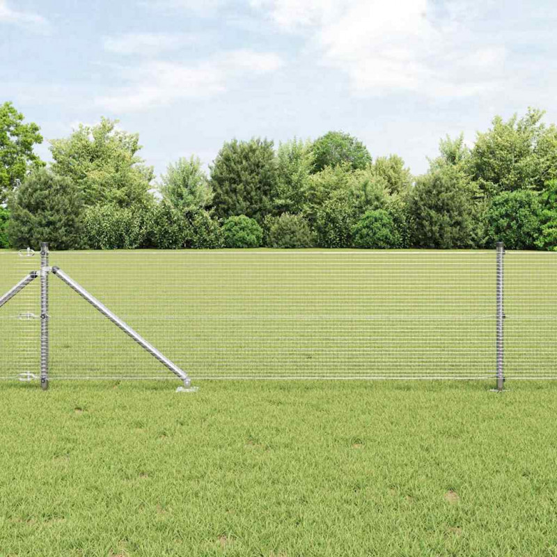 Słupek ogrodzeniowy. Srebrny 10 x 0,6 m (siatka 16 x 16 mm)