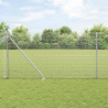 Słupek ogrodzeniowy. Srebrny 25 x 1 m (siatka 16 x 16 mm) Stal