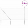 Słupek ogrodzeniowy. Srebrny 25 x 1,2 m (16 x 16 mm siatka)