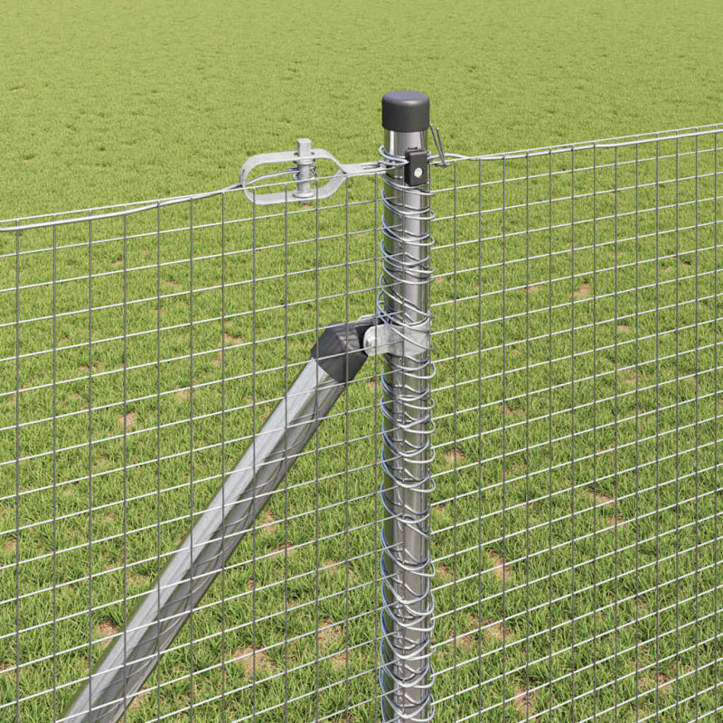 Słupek ogrodzeniowy. Srebrny 25 x 1,2 m (siatka 19 x 19 mm)
